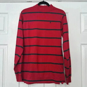 Polo Ralph Lauren Vintage USA Red Green Striped Long Sleeve Shirt XL Preppy